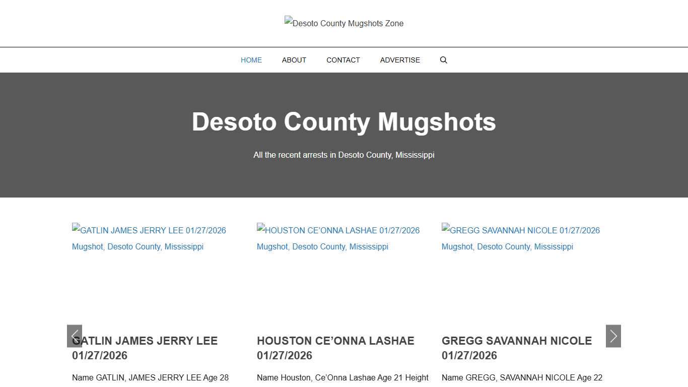 Desoto County Mugshots Zone